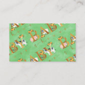 農業動物の本が赤ちゃんシャワーの付属品を要求 エンクロージャーカード (裏面)