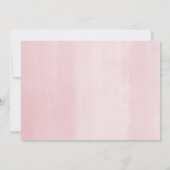 農業動物の水色のフローラ女の子の赤ちゃんシャワー 招待状 (裏面)