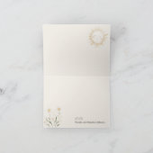 農業動物の牧草地の友人ベビーシャワー サンキューカード (内部)