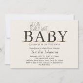 農業動物の牧草地の友人ベビーシャワー 招待状 (正面)