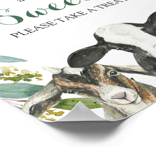 農業動物の緑のポスターを取って下さい ポスター (角)