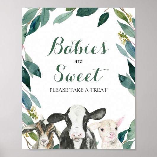 農業動物の緑のポスターを取って下さい ポスター (正面)