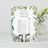 農業動物の緑の少年の動物妊娠ゲーム 招待状 (スタンド正面)