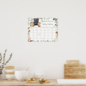 農業動物の緑の推測ベビーの期日ゲーム ポスター (キッチン)