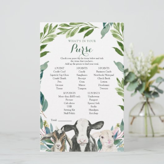 農業動物の緑の男の子あなたの財布のゲームの何 (スタンド正面)