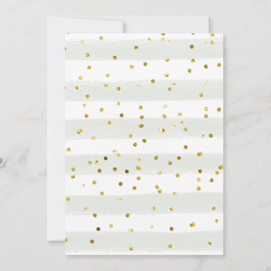 農業動物の緑の男の子ベビーシャワー招待状 招待状 (裏面)