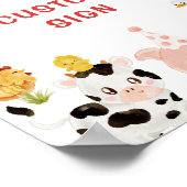 農業動物の誕生日パーティカスタムー ポスター (角)