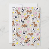 農業動物の誕生日パーティーの招待 招待状 (裏面)