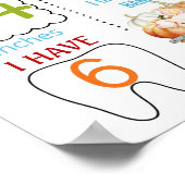 農業動物の誕生日マイルストーン記号 ポスター (角)