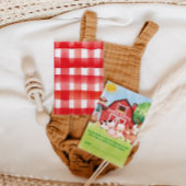 農業動物をテーマとしたおむつラッフルエンクロージャカード エンクロージャーカード