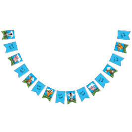 農業動物をテーマにした赤ちゃんシャワーのバナー バンティングフラッグ