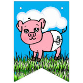 農業動物をテーマにした赤ちゃんシャワーのバナー バンティングフラッグ (第3の旗)