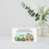 農業動物グリーントラクターボーイズブック エンクロージャーカード (スタンド正面)