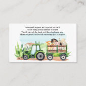 農業動物グリーントラクターボーイズブック エンクロージャーカード (正面)