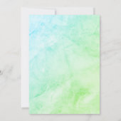 農業動物グリーントラクターボーイズベビーシャワー 招待状 (裏面)