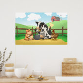 農業動物ジャグバンドポスター ポスター (キッチン)