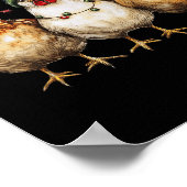 農業動物チキンクリスマスコケットボウチキン ポスター (角)