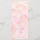 農業動物フローラガールベビーシャワーメニュー メニュー (裏面)