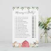 農業動物ベビーシャワーママまたはパパのゲーム (スタンド正面)