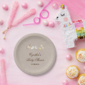 農業動物ベビーシャワー紙プレート ペーパープレート (パーティー)