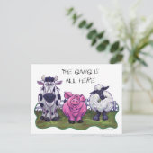 農業動物ポストカード ポストカード (スタンド正面)