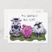 農業動物ポストカード ポストカード (正面/裏面)