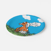 農業動物ポニー赤ちゃんシャワーその男の子 ペーパープレート (アングル)