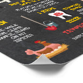 農業動物マイルストーン誕生日ポスター署名 ポスター (角)