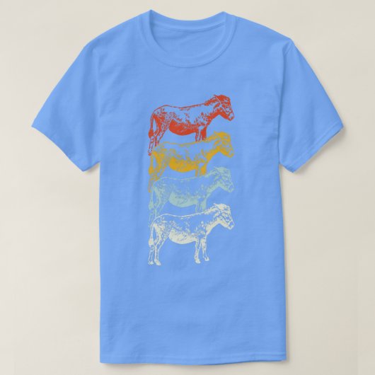農業動物ロバ Tシャツ (デザイン正面)