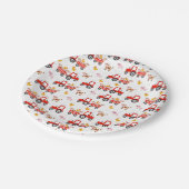 農業動物付きトラクター ペーパープレート (アングル)