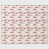 農業動物付きトラクター ラッピングペーパー (フラット)