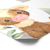 農業動物初年度フォトコラージマイルストーンP ポスター (角)