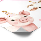 農業動物初年度フォトマイルストーンポスター ポスター (角)