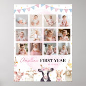 農業動物初年度フォトマイルストーンポスター ポスター (正面)