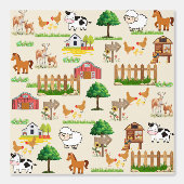 農業動物子供部屋壁紙 壁紙 (正面)