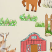 農業動物子供部屋壁紙 壁紙 (縫い目)