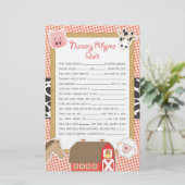 農業動物子供部屋韻ベビーシャワーゲーム (スタンド正面)