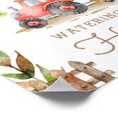 農業動物最初の誕生日パーティー水やりホール ポスター (角)