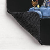 農業動物牛豚ヤギ鶏の農場トラックアメリ マウスパッド (コーナー)