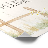 農業動物牧草地の友人赤ちゃんシャワーお気に入りサイン ポスター (角)