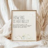 農業動物牧草地の友人赤ちゃんシャワーゲームサイン ポスター