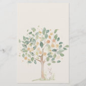 農業動物牧草地の赤ちゃんシャワーScategoriesゲーム チラシ (裏面)