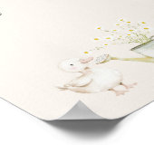 農業動物牧草地ベビーシャワーおむつラッフルサイン ポスター (角)