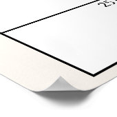 農業動物牧草地ベビーシャワー推定日サイン ポスター (角)