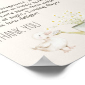 農業動物牧草地ベビーシャワー深夜おむつ ポスター (角)