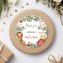 農業動物男女兼用有難う ラウンドシール