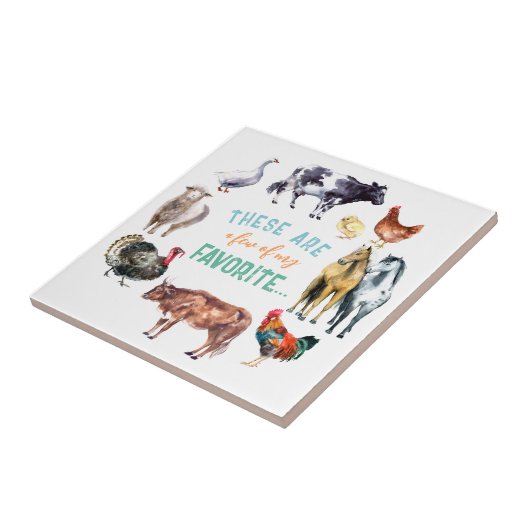 農業動物私の水色の一部である タイル (側面)