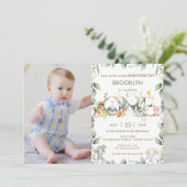 農業動物納屋周囲の庭グリーンリー1周年写真 招待状 (スタンド正面)