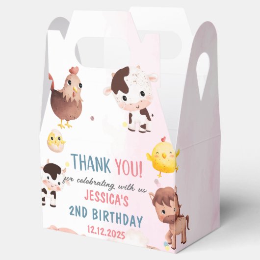 農業動物納屋周囲の庭バルーン誕生日パーティーの写真 フェイバーボックス (オープン)