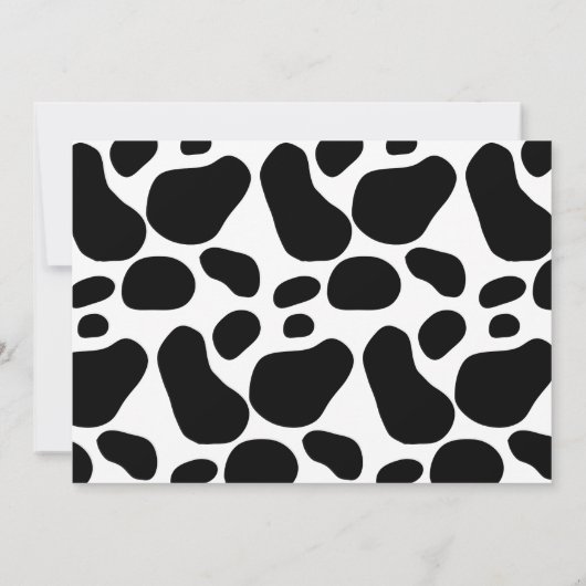 農業動物納屋周囲の庭ブルーボーイフォト誕生日 招待状 (裏面)